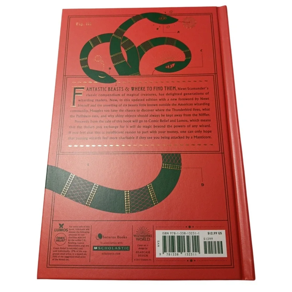 JK Rowling Hogwarts Library Hardcover Box Set with a Harry Potter Tie‎ 2017 #B49